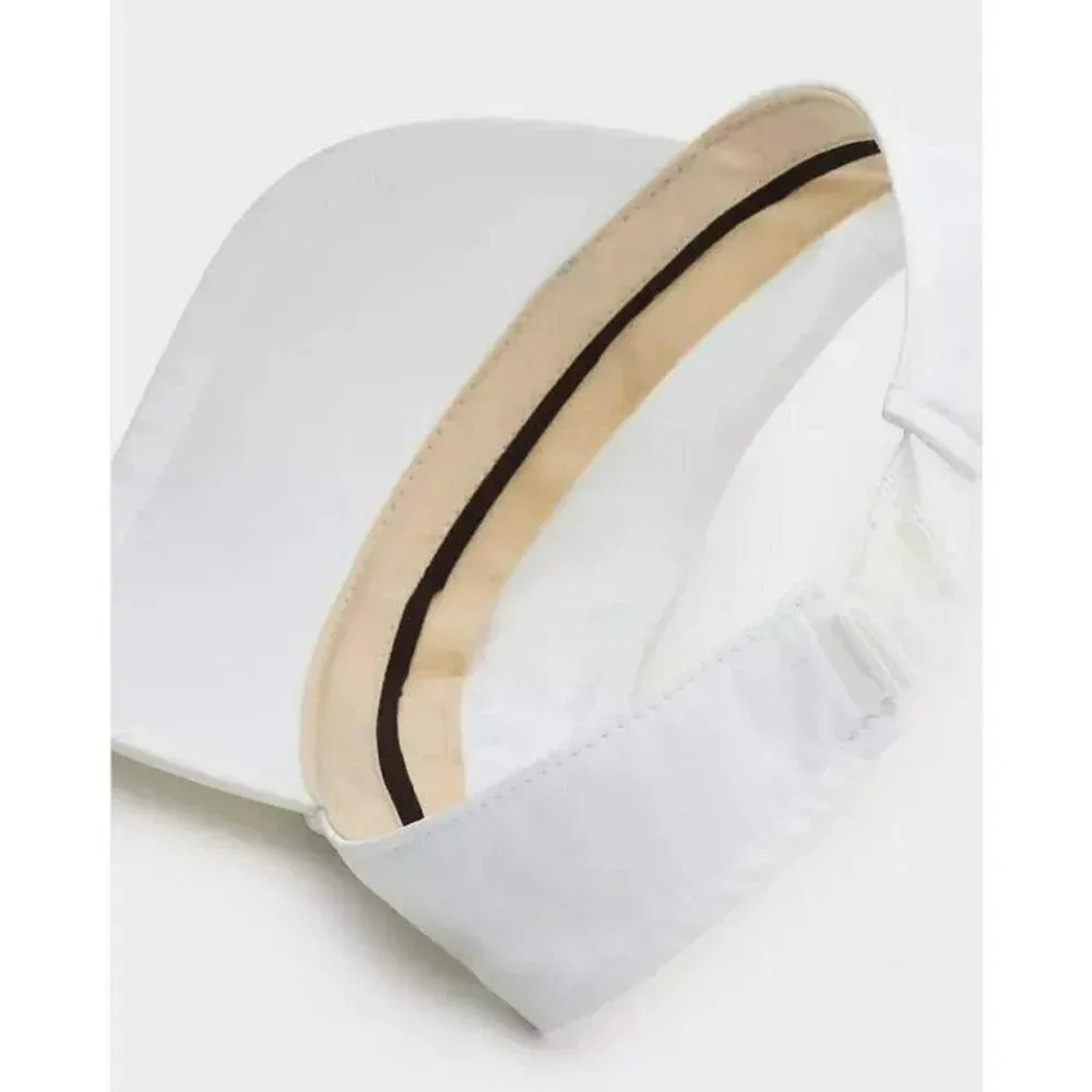 Rag & Bone Women's Addison Visor Polyester Hat Antique White (MSRP $85)